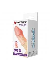 Телесная насадка на пенис Booker - 8 см. - Baile - в Новосибирске купить с доставкой