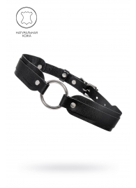 Черный кожаный чокер-ошейник со скруглёнными углами - Pecado - купить с доставкой в Новосибирске