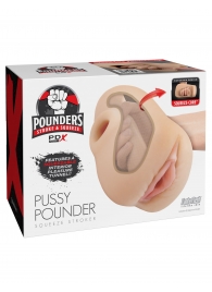 Телесный мастурбатор-вагина Pussy Pounder Squeeze Stroker - Pipedream - в Новосибирске купить с доставкой