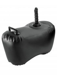 Черное надувное кресло с платформой для фиксации дилдо Body Dock Inflatable Love Seat - Pipedream - купить с доставкой в Новосибирске