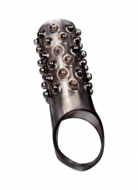 Дымчатая насадка на пенис с выпуклостями - 12 см. - Sex Expert - в Новосибирске купить с доставкой