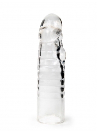 Прозрачная закрытая насадка на член - 15 см. - Sex Expert - в Новосибирске купить с доставкой