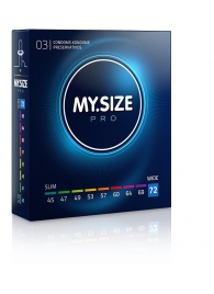 Презервативы MY.SIZE размер 72 - 3 шт. - My.Size - купить с доставкой в Новосибирске