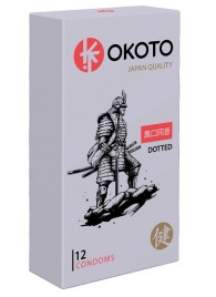 Точечные презервативы OKOTO Dotted - 12 шт. - Sitabella - купить с доставкой в Новосибирске