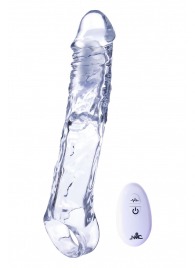 Прозрачная насадка-удлинитель Length Enhancer With Bullet с подхватом - 22,3 см. - NMC - в Новосибирске купить с доставкой