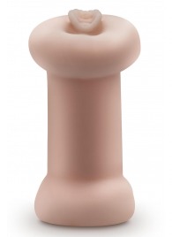 Телесный люминесцентный двусторонний мастурбатор Tasha - Blush Novelties - в Новосибирске купить с доставкой