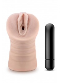Телесный мастурбатор-вагина Ayumi с вибрацией - Blush Novelties - в Новосибирске купить с доставкой