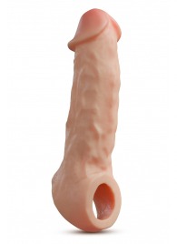 Телесная насадка-удлинитель Intrepid 9.25 Inch Realistic Penis Extender Sleeve - 23,5 см. - Blush Novelties - в Новосибирске купить с доставкой