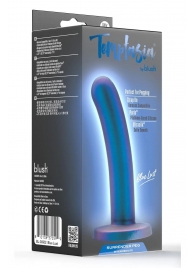 Синяя насадка с гладкой поверхностью Surrender 5.75 Inch Intermediate Pegging Dildo - 14,6 см. - Blush Novelties - купить с доставкой в Новосибирске