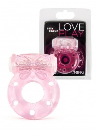 Розовое эрекционное виброкольцо с бабочкой - 1137 - в Новосибирске купить с доставкой