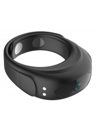 Черное эрекционное виброкольцо на ремешках - Boys of Toys - в Новосибирске купить с доставкой