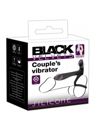 Черная насадка на член с вибрацией Couple’s Vibrator - Orion - в Новосибирске купить с доставкой