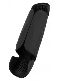 Черный вибромастурбатор с трехточечной стимуляцией Penis Trainer with 3 Point Stimulation - Orion - в Новосибирске купить с доставкой