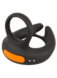 Черный вибростимулятор мошонки RC Scrotum Stimulator with Vibration - Orion - в Новосибирске купить с доставкой