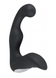 Черный перезаряжаемый стимулятор простаты с вибрацией - 14,6 см. - Orion - в Новосибирске купить с доставкой