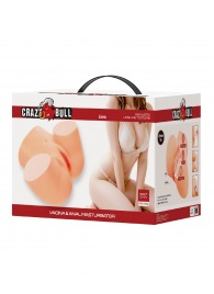 Телесный мастурбатор Liora с 2 любовными тоннелями - Baile - в Новосибирске купить с доставкой