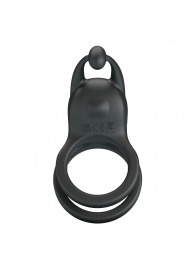 Черное перезаряжаемое виброкольцо Goodwin - Baile - в Новосибирске купить с доставкой