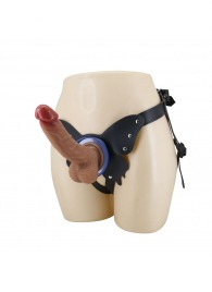 Поясной страпон Wells: трусики в форме бабочки и фаллоимитатор-насадка - Baile - купить с доставкой в Новосибирске