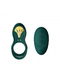 Зеленое эрекционное виброкольцо Bayek с пультом ДУ - Zalo - в Новосибирске купить с доставкой