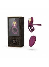 Фиолетовое эрекционное виброкольцо Bayek с пультом ДУ - Zalo - в Новосибирске купить с доставкой