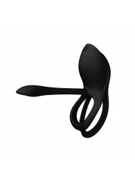 Черное эрекционное виброкольцо Bayek с пультом ДУ - Zalo - в Новосибирске купить с доставкой