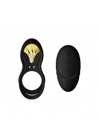 Черное эрекционное виброкольцо Bayek с пультом ДУ - Zalo - в Новосибирске купить с доставкой