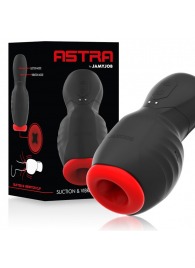 Черно-красный мастурбатор с вибрацией и всасыванием - JAMYJOB - в Новосибирске купить с доставкой