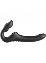 Черный безремневой страпон с 3 моторами - Ibiza - купить с доставкой в Новосибирске