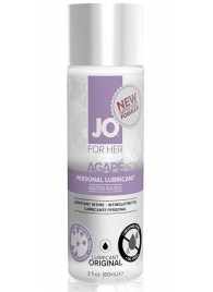 Лубрикант на водной основе для женщин JO AGAPE LUBRICANT ORIGINAL - 60 мл. - System JO - купить с доставкой в Новосибирске