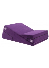 Фиолетовая подушка для секса из двух частей  Liberator Wedge/Ramp Combo - Liberator - купить с доставкой в Новосибирске