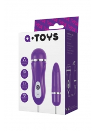 Фиолетовое виброяйцо с выносным пультом управления - A-toys