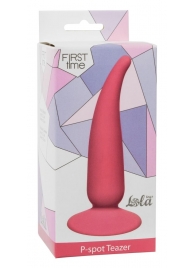Розовая анальная пробка P-spot Teazer Pink - 12,2 см. - Lola toys - в Новосибирске купить с доставкой