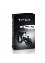 Пояс верности с электростимуляцией Mystim Pubic Enemy No1 Black Edition - MyStim - купить с доставкой в Новосибирске