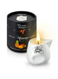 Массажная свеча с ароматом манго и ананаса Bougie de Massage Ananas Mangue - 80 мл. - Plaisir Secret - купить с доставкой в Новосибирске
