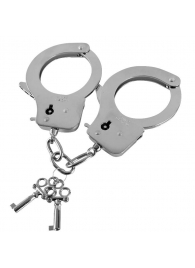Наручники из листового металла с ключами Metal Handcuffs - Blush Novelties - купить с доставкой в Новосибирске
