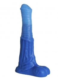 Синий фаллоимитатор  Пегас Small  - 21 см. - Erasexa - купить с доставкой в Новосибирске