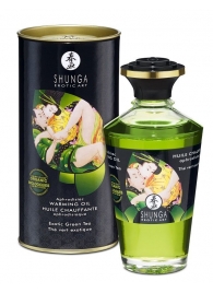 Массажное интимное масло с ароматом зелёного чая - 100 мл. - Shunga - купить с доставкой в Новосибирске