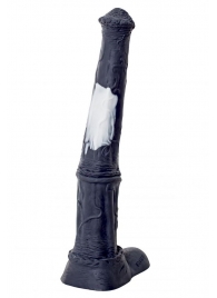 Чёрный фаллоимитатор мустанга - 42 см. - Erasexa - купить с доставкой в Новосибирске