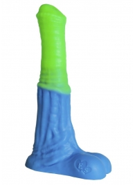 Зелёно-голубой фаллоимитатор  Пегас Medium  - 24 см. - Erasexa - купить с доставкой в Новосибирске