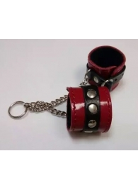 Брелок в виде красо-чёрных наручников - Подиум - купить с доставкой в Новосибирске