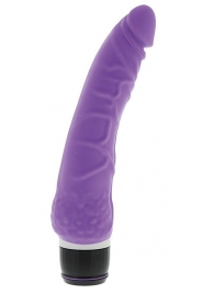 Фиолетовый вибратор-реалистик PURRFECT SILICONE CLASSIC 7.1INCH PURPLE - 18 см. - Dream Toys