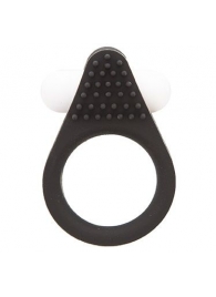 Чёрное эрекционное кольцо LIT-UP SILICONE STIMU RING 1 BLACK - Dream Toys - в Новосибирске купить с доставкой