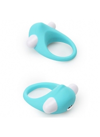Голубое эрекционное кольцо LIT-UP SILICONE STIMU RING 6 - Dream Toys - в Новосибирске купить с доставкой
