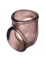 Дымчатое эрекционное кольцо с фиксацией мошонки - ToyFa - в Новосибирске купить с доставкой
