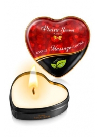 Массажная свеча с нейтральным ароматом Bougie Massage Candle - 35 мл. - Plaisir Secret - купить с доставкой в Новосибирске
