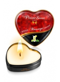 Массажная свеча с ароматом мохито Bougie Massage Candle - 35 мл. - Plaisir Secret - купить с доставкой #SOTBIT_REGIONS_UF_V_REGION_NAME#