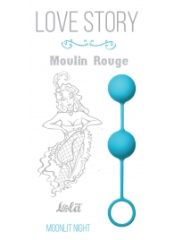 Голубые вагинальные шарики Love Story Moulin Rouge - Lola Games