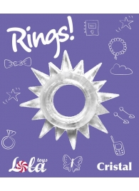 Прозрачное эрекционное кольцо Rings Cristal - Lola Games - в Новосибирске купить с доставкой