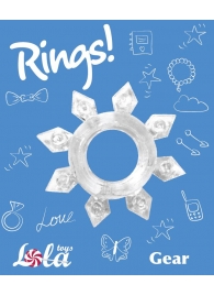Прозрачное эрекционное кольцо Rings Gear - Lola Games - в Новосибирске купить с доставкой