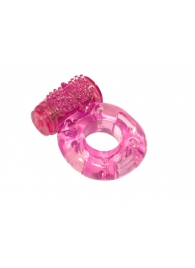 Розовое эрекционное кольцо с вибрацией Rings Axle-pin - Lola Games - в Новосибирске купить с доставкой